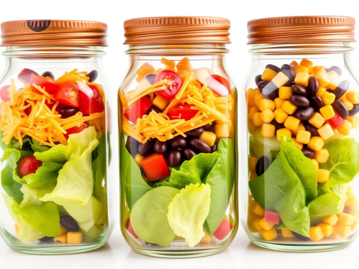 Ensaladas en frascos